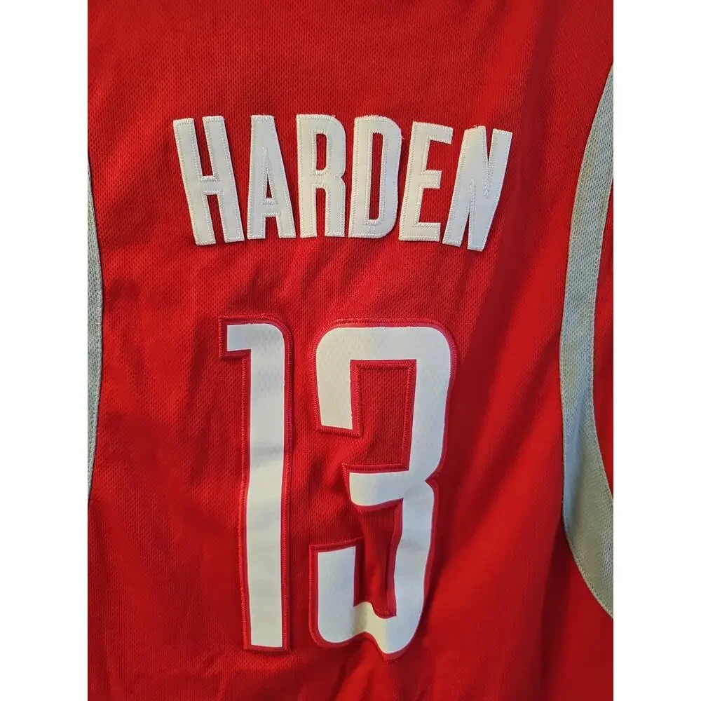 Adidas James Harden Houston Rockets NBA Authentic Jersey Red Size M +2 Length